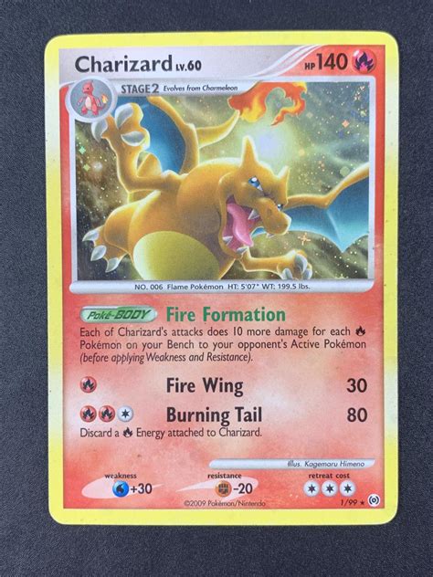 charizard lv 60 1/99 price|charizard holo pokemon card.